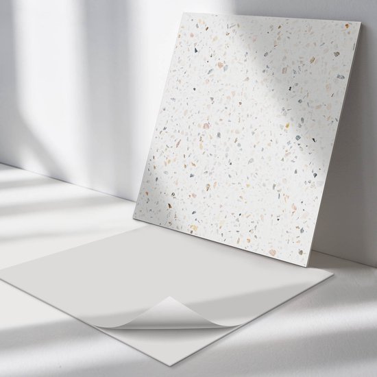 Wallfluent Vinyl Tegels - Patroon met Een Bloemenmotief Zelfklevende Vinyl Tegels - 30