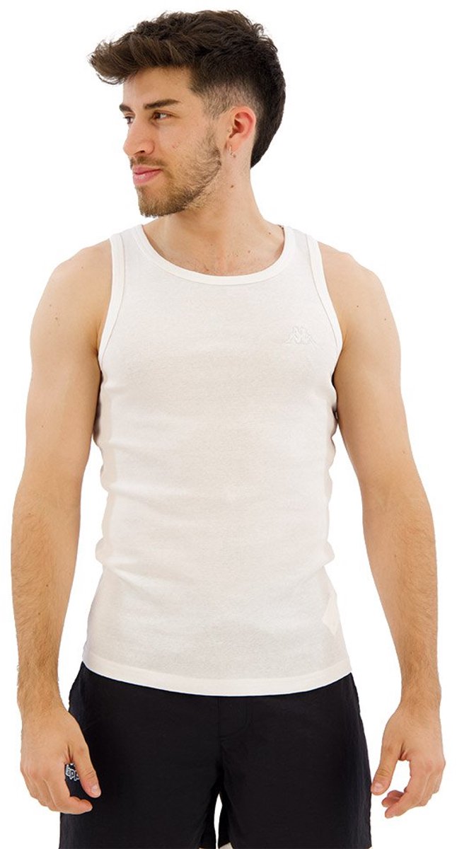 Kappa Carsenac Mouwloos T-shirt Wit 2XL Man