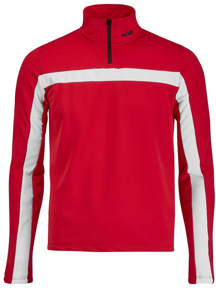 Soll Gstaad Fleece Met Volledige Rits Rood L Man