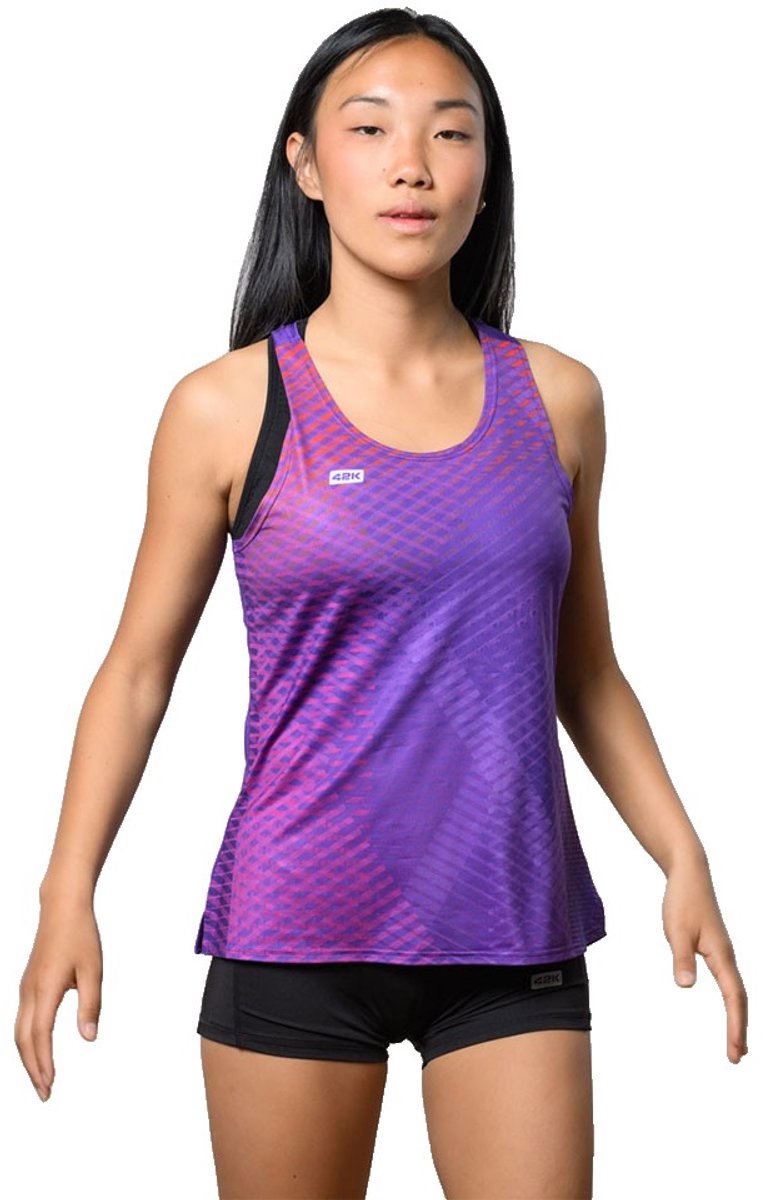 42k Running Apex Mouwloos T-shirt Paars M Vrouw