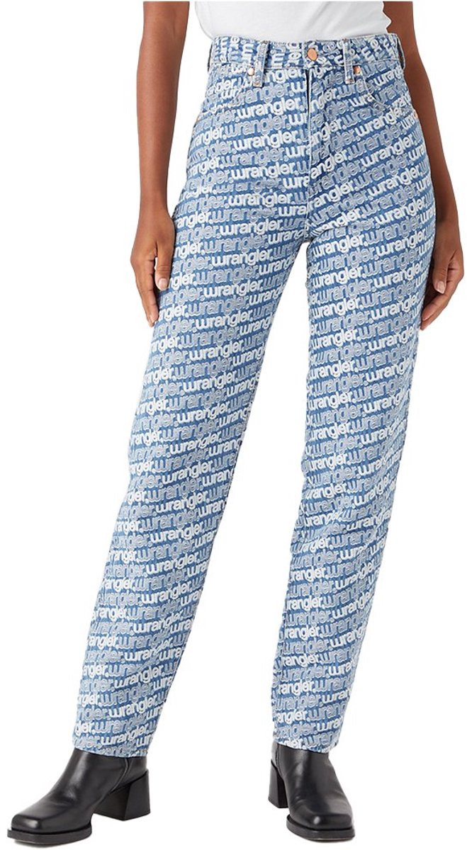 112343598 Mom Straight Fit Spijkerbroek 27 32 Vrouw Mr Wrangler