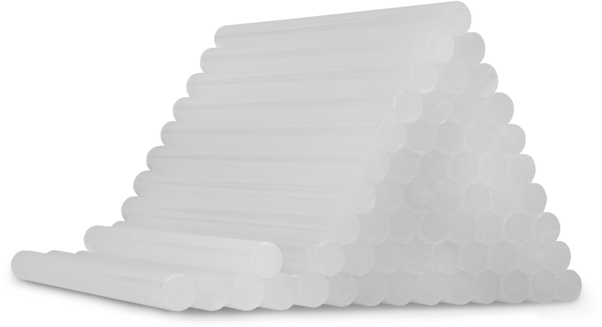FERM Transparante lijmstaven: 360 Lijmsticks 11mm van 15cm lengte voor gebruik in elektrisch lijmpistool (30x GGA1006)