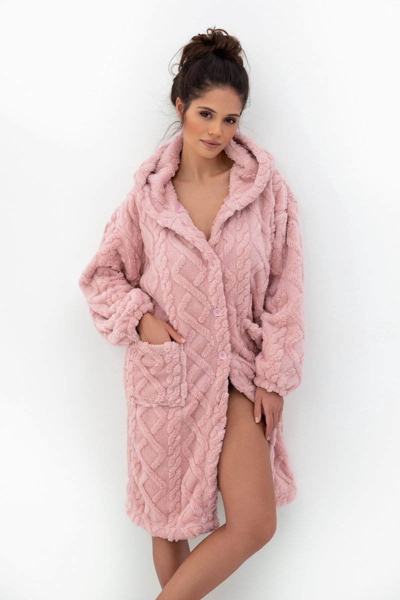 S& Sensis Sensis Dames Badjas Fleece BETHANY Roze