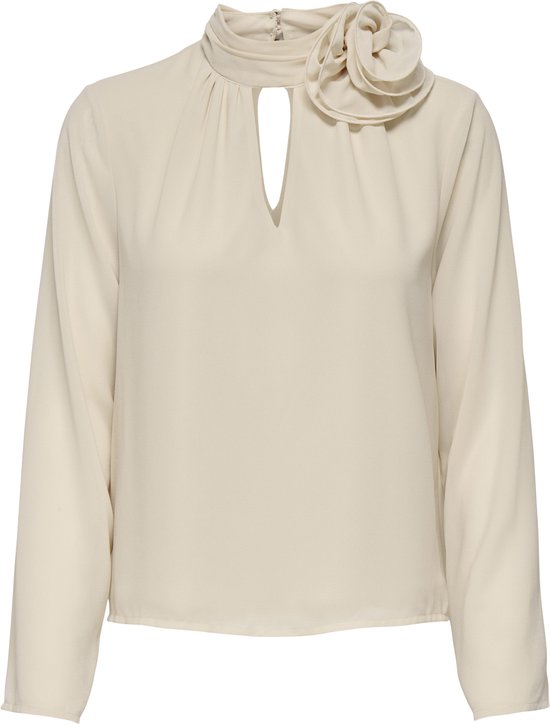 JDY - JDYNOMI L/S HIGH NECK ROSE TOP WVN - Dames - Blouses