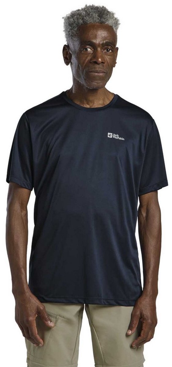 Jack Wolfskin Tech T-shirt Met Korte Mouwen Blauw L Man