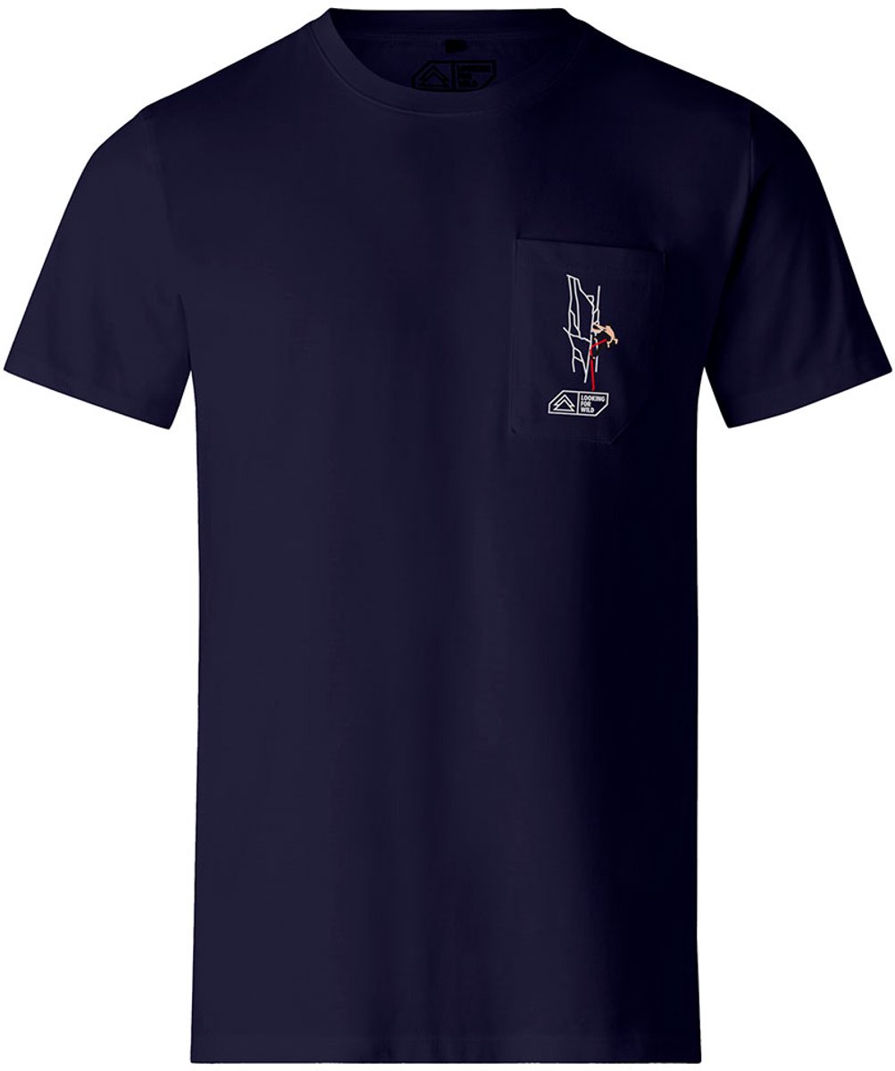 Looking For Wild Cinto T-shirt Met Korte Mouwen Blauw L Man