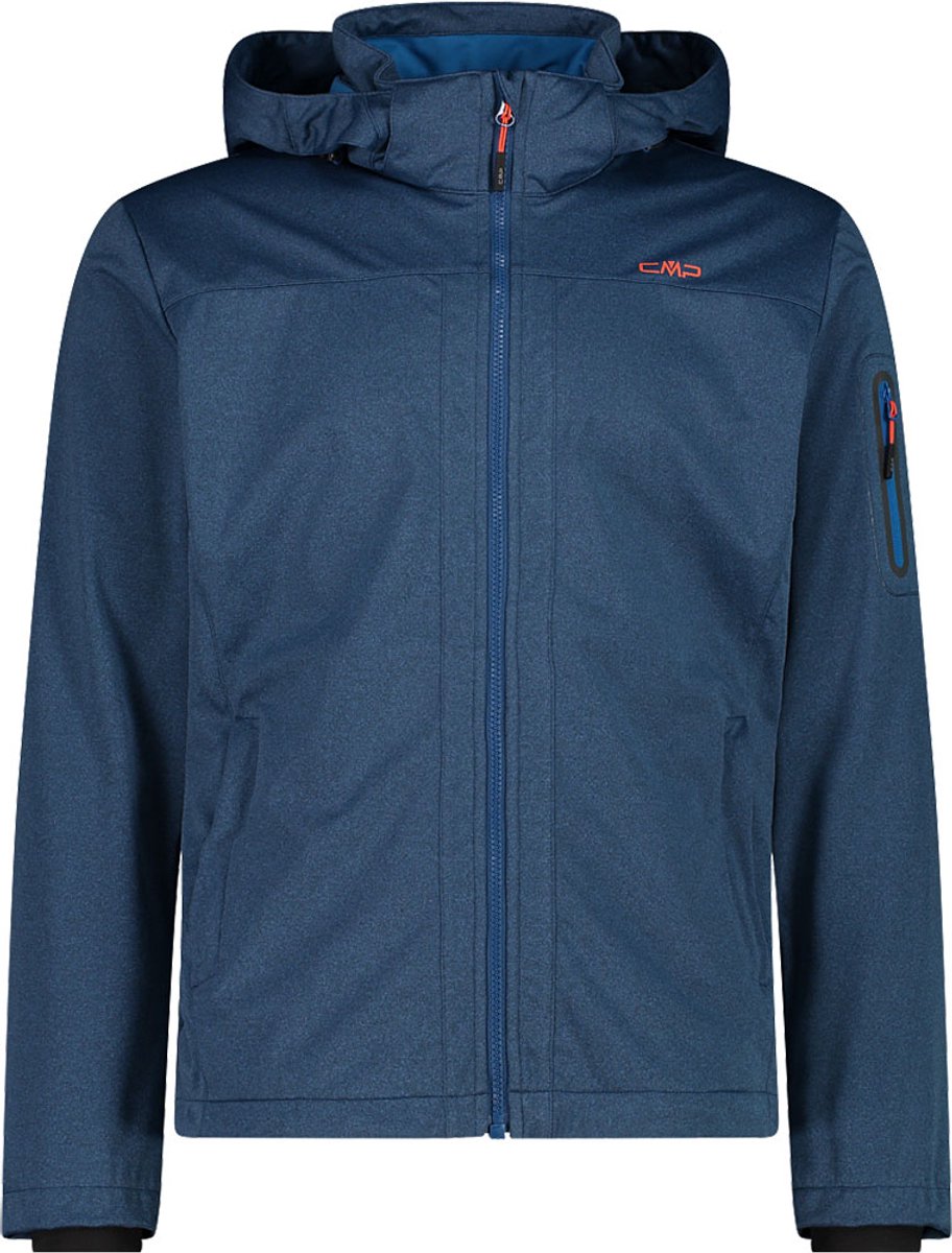 Cmp Zip Hood 39a5027m Softshelljack Blauw 4XL Man