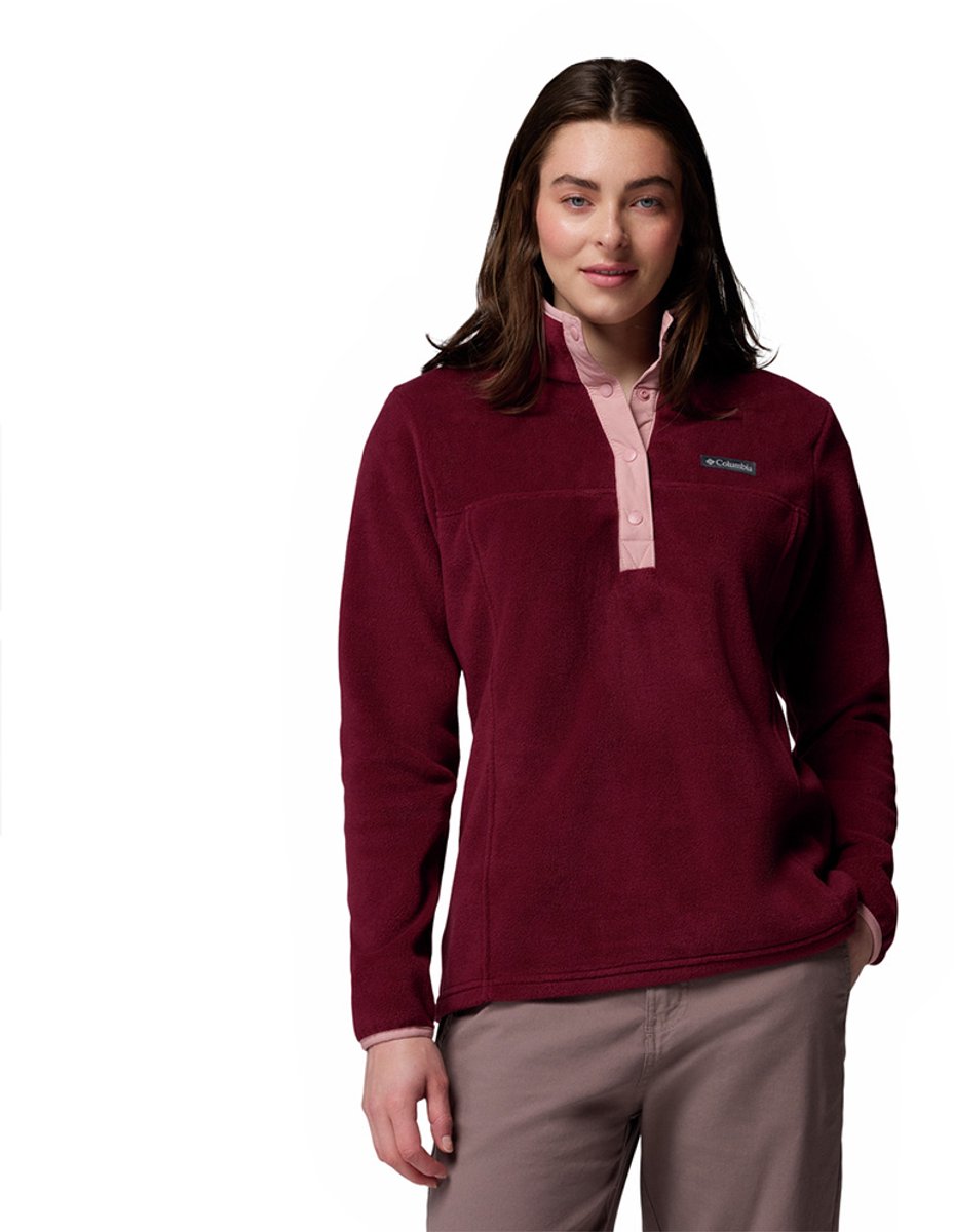 Columbia Benton Springs™ Ii Snap Fleece Met Halve Rits Rood XS Vrouw