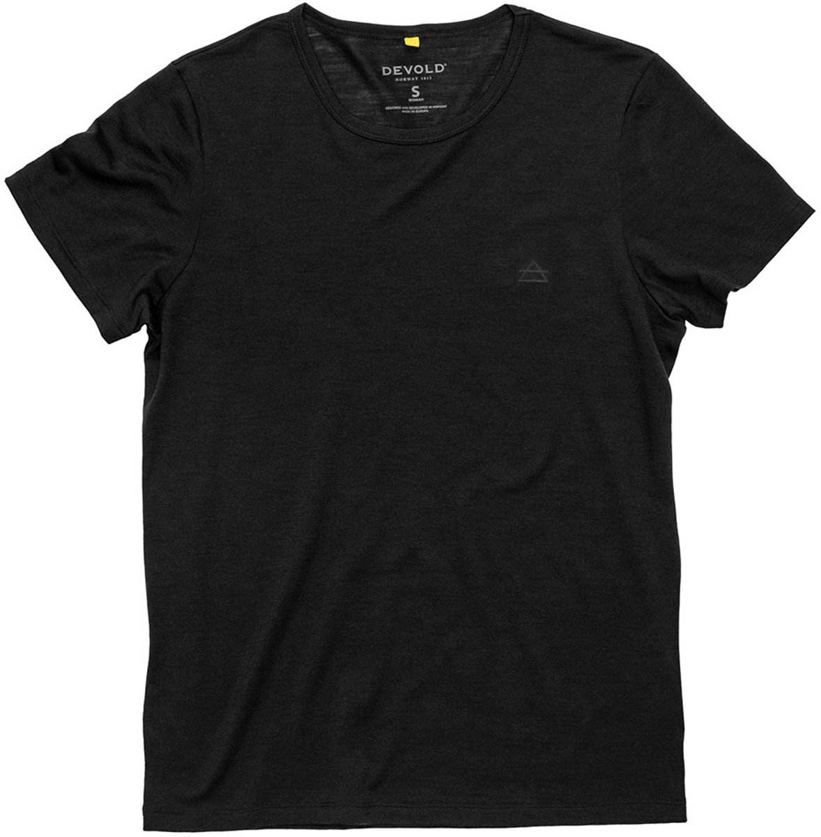 Devold Of Norway Active T-shirt Met Korte Mouwen Zwart XS Vrouw