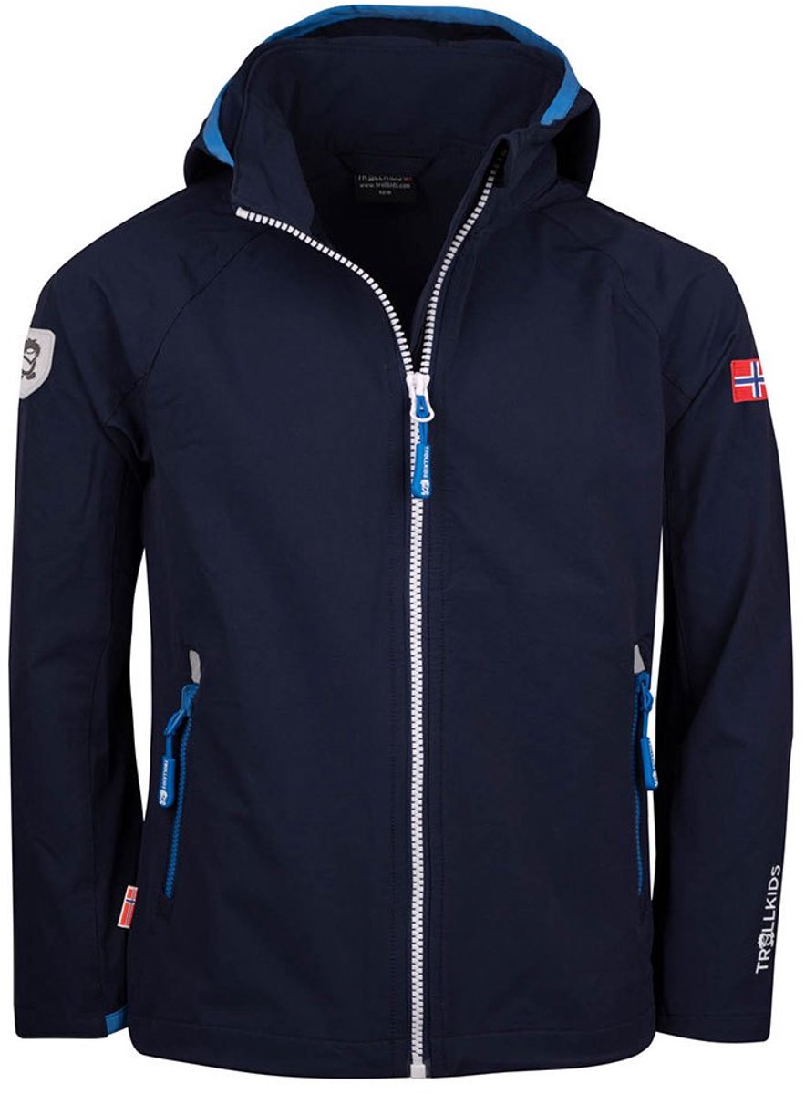 Trollkids Kvalvika Jas 164 cm Jongens Meisjes Marineblauw