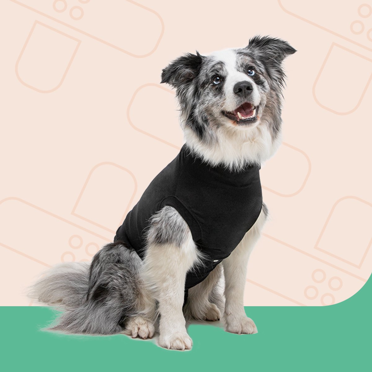 Suitical Herstel Shirt Hond Zwart M