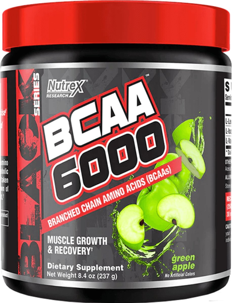 Nutrex Research BCAA 6000 (30 serv) Green Apple - Aminozuren - BCAA