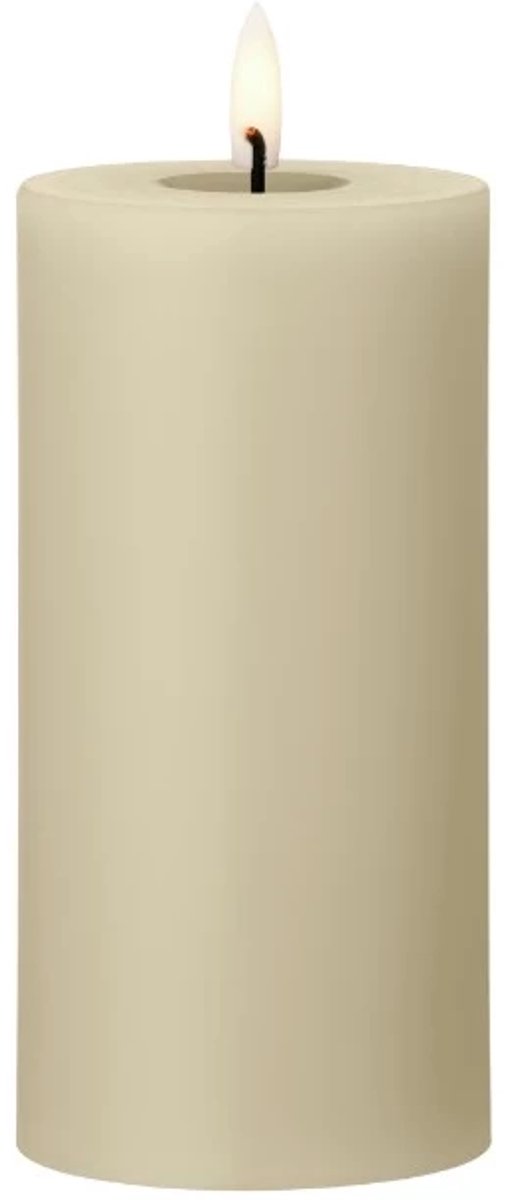 Ester & Erik Led Pillar kaars H15cm pale ginger beige