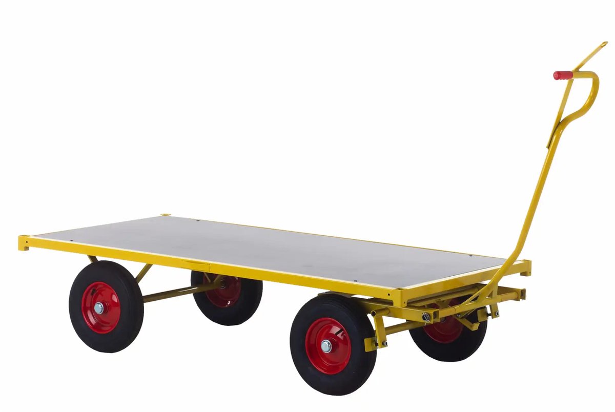 Ravendo Heavy Duty Transportwagen TW - Draagvlak 1500x500 mm - Met remmen - Draagvermogen 1200 kg