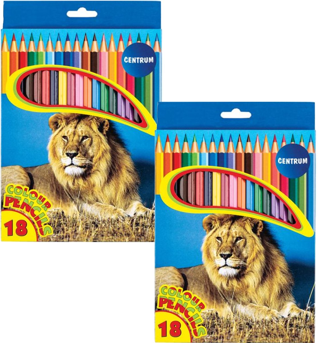 Centrum Kleurpotloden set - multi kleuren - 36x stuks - tekenen voor kinderen/volwassenen - hobby