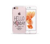 Apple Iphone 7 / 8 / SE2020 / SE2022 transparant siliconen hoesje - Hello Monday