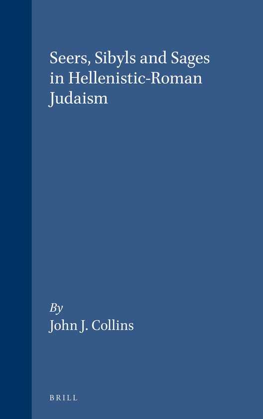 Blauwe boekomslag met de titel: Seers, Sibyls and Sages in Hellenistic-Roman Judaism door John J. Collins.