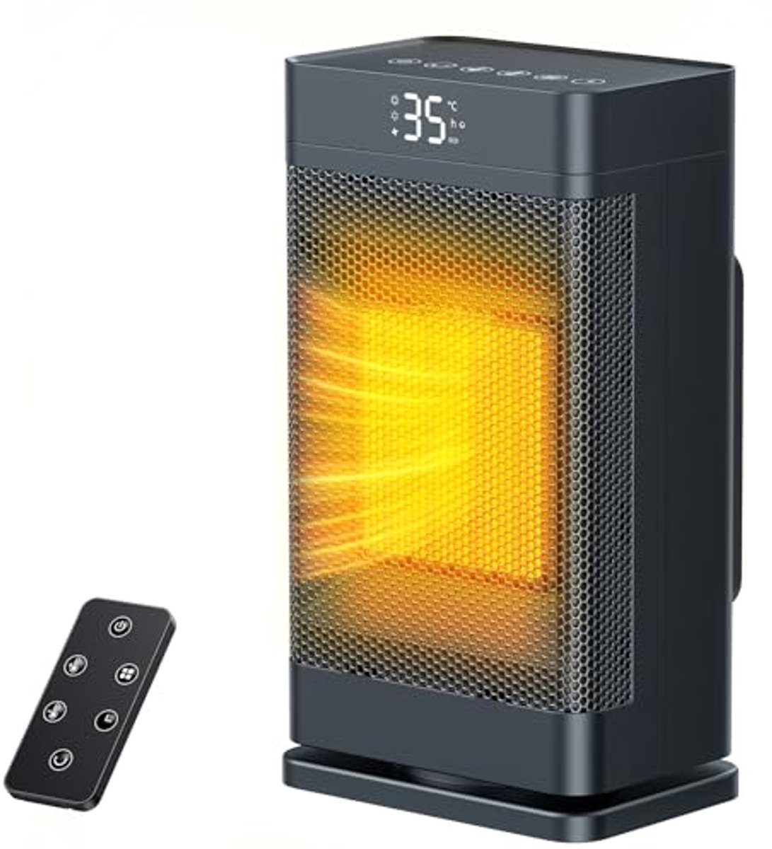 Ventilatorkachel 1500 W met Thermostaat en ECO-modus