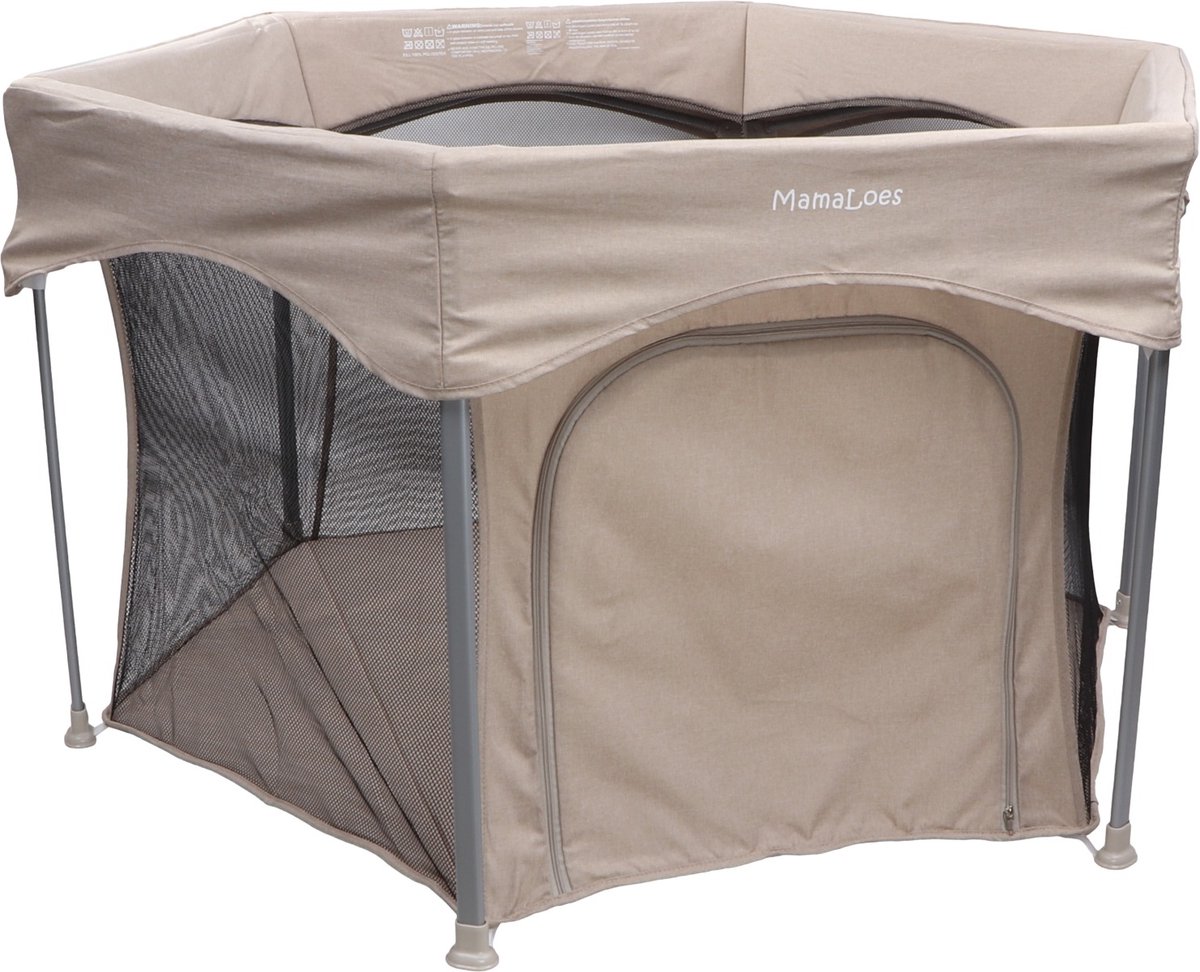 Mamaloes Boris Beige 6-Hoekige Inklapbare Baby Box ML040608