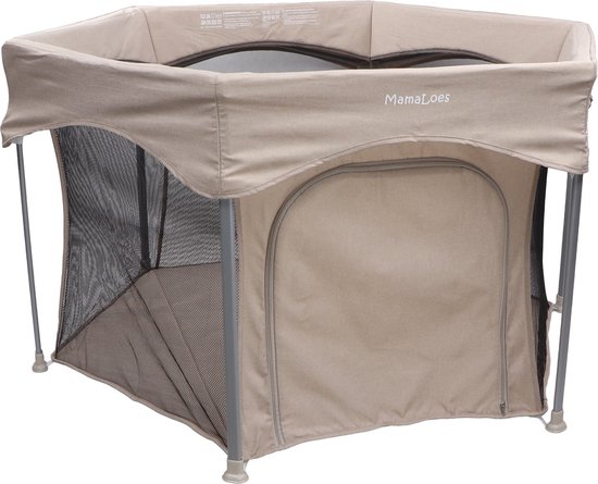 mamaloes-boris-beige-6-hoekige-inklapbare-baby-box-ml040608-bol