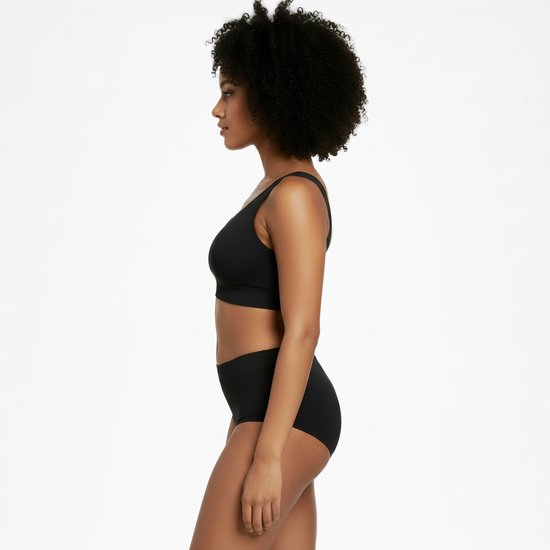 BH Comfort sans armatures - Taille L - Zwart - Avec rembourrage de soutien-gorge amovible - BH gorge de Sport Extra confortable - Soutien-gorge de maternité - Soutien-gorge sans armatures - avec push up - Soutien-gorge Magic - avec coussinets