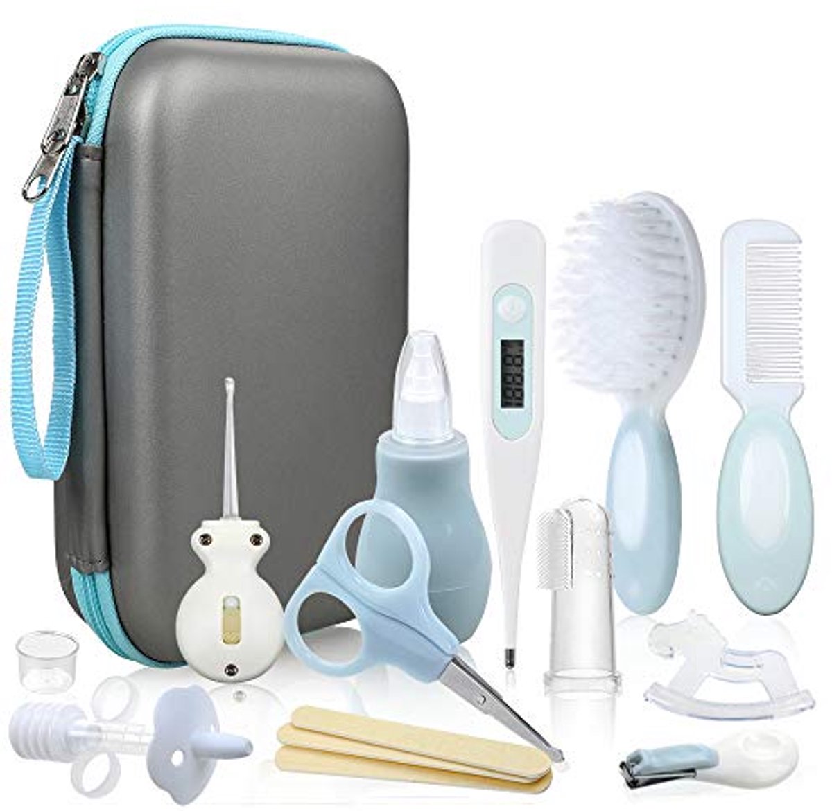 Image of 15-delige babyverzorgingsset voor pasgeborenen met thermometer en neuszuiger