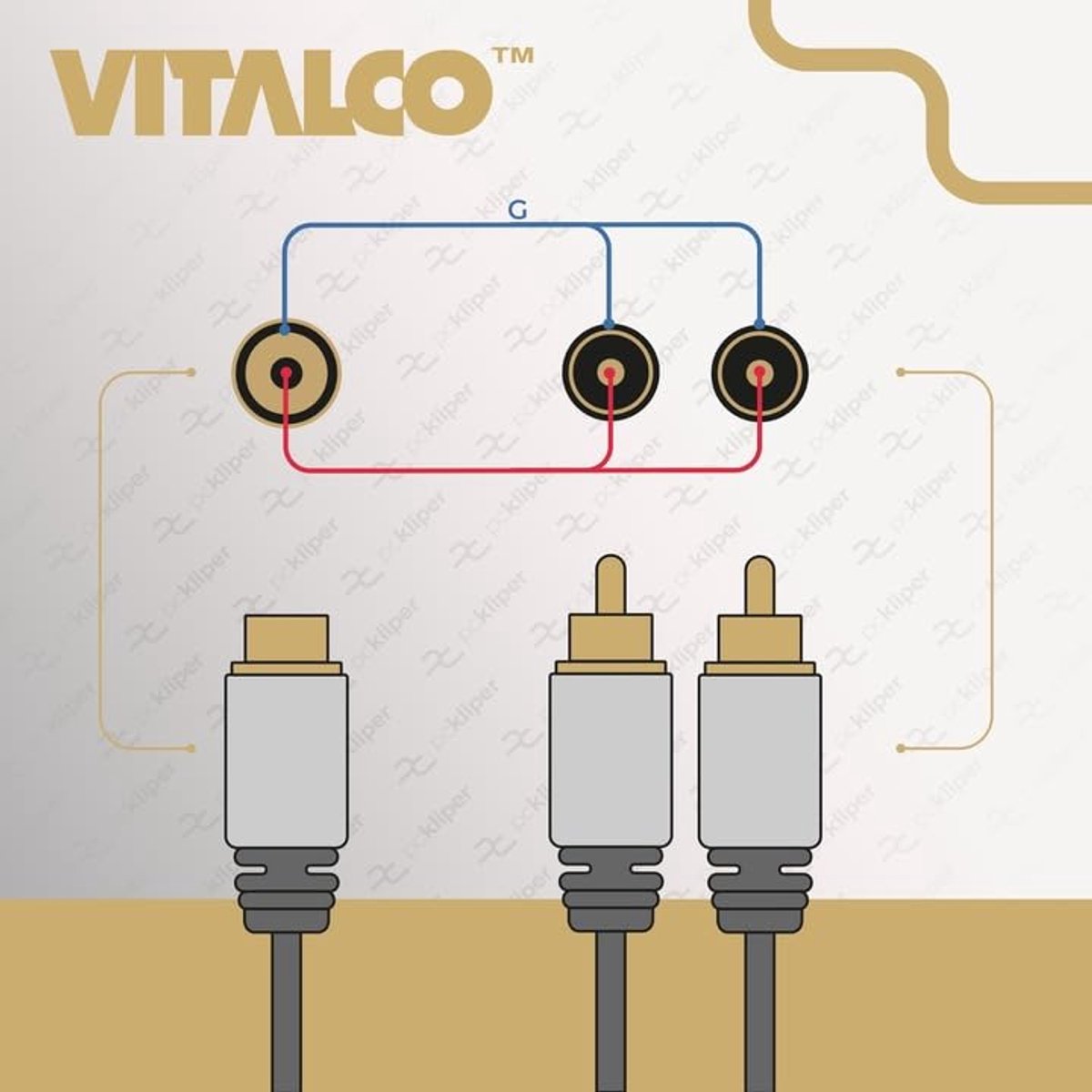 Vrouwelijke Naar 2RCA Mannelijke Y Splitter Adapter - Stereo Audio Phono Kabel