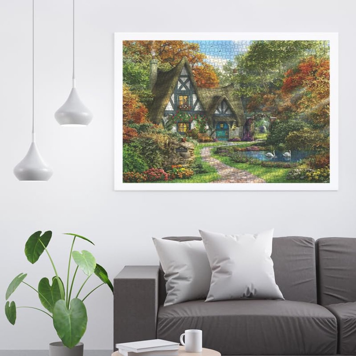 2000 stukjes legpuzzel - De herfst cottage voor volwassenen