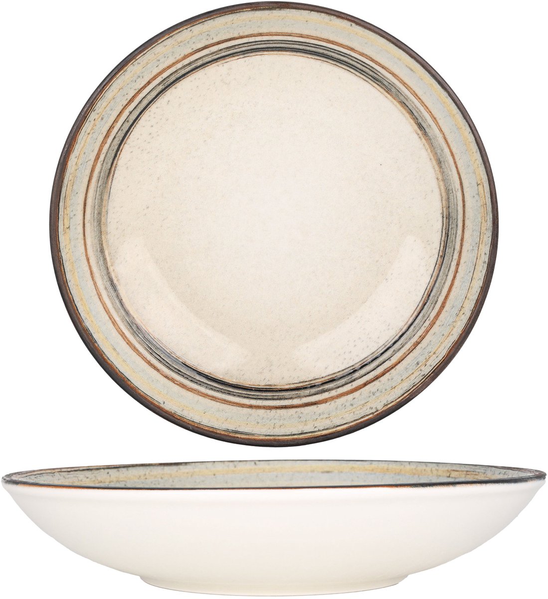 Bonna Diepbord - Cortado - Porselein - 25 cm (1300cc) - set van 6