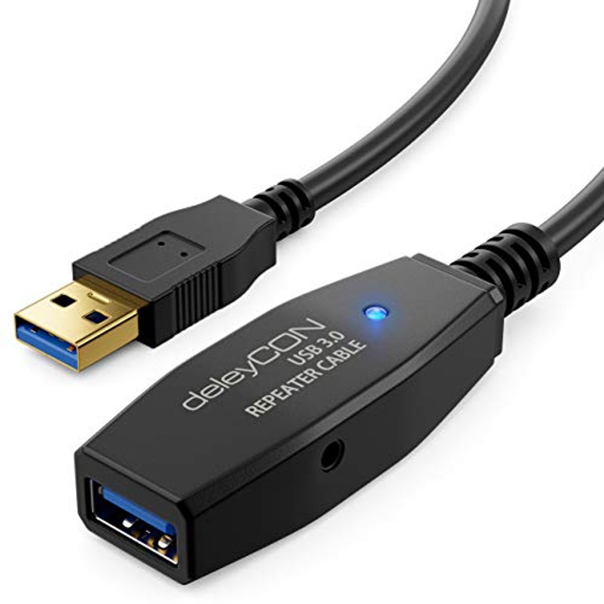 Image of 10m Actieve USB 3.0 Verlengkabel met Signaalversterker - Perfect voor PC, Printer en Scanner