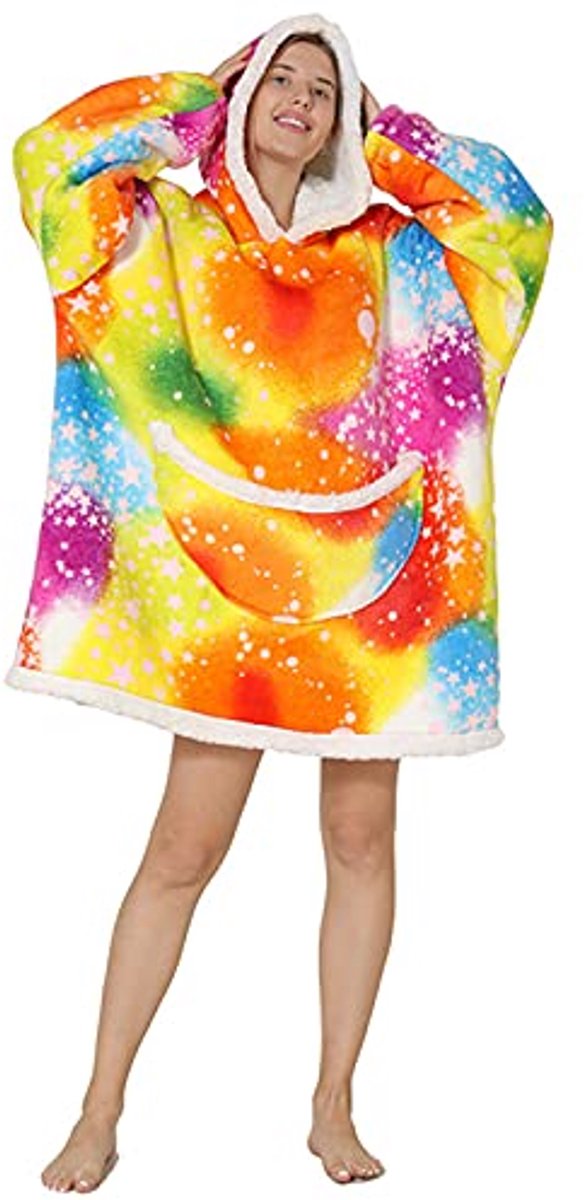 Deken Hoodie in Oversized Stijl - Draagbare en Gezellige Sweatshirt voor Iedereen