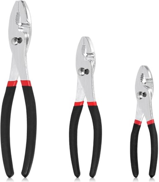 3-delige Klinkmoertang Set Met 30 Stuks – M8, M10, M12, Koolstofstaal, Handgereedschap Voor Auto En Meubelbouw