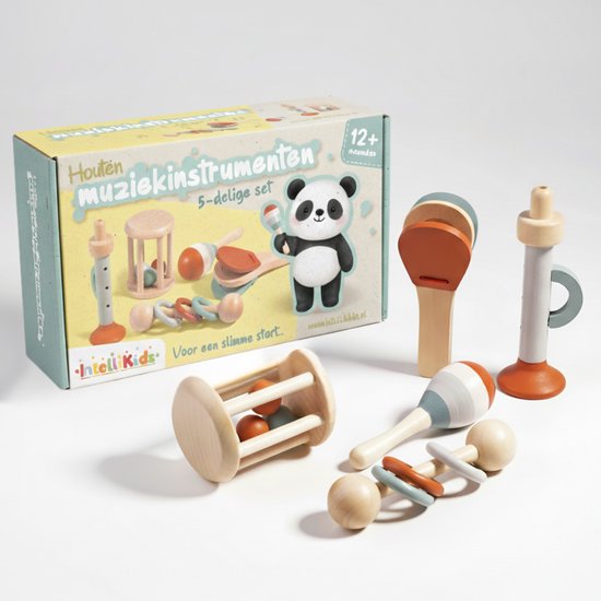 Eerste muziekinstrumentenset, 5-delig Montessori   - muziek speelgoed set - muzikaal cadeau voor kind