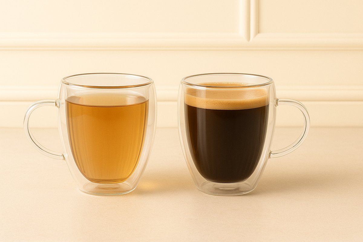 Luxe Glazen - Thee en Koffie - Set van 2 stuks - 250ml - Glas