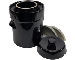 Zuurkoolpot - Fermentatiepot - Zuurkoolvat 5 liter met 2 verzwaringsstenen