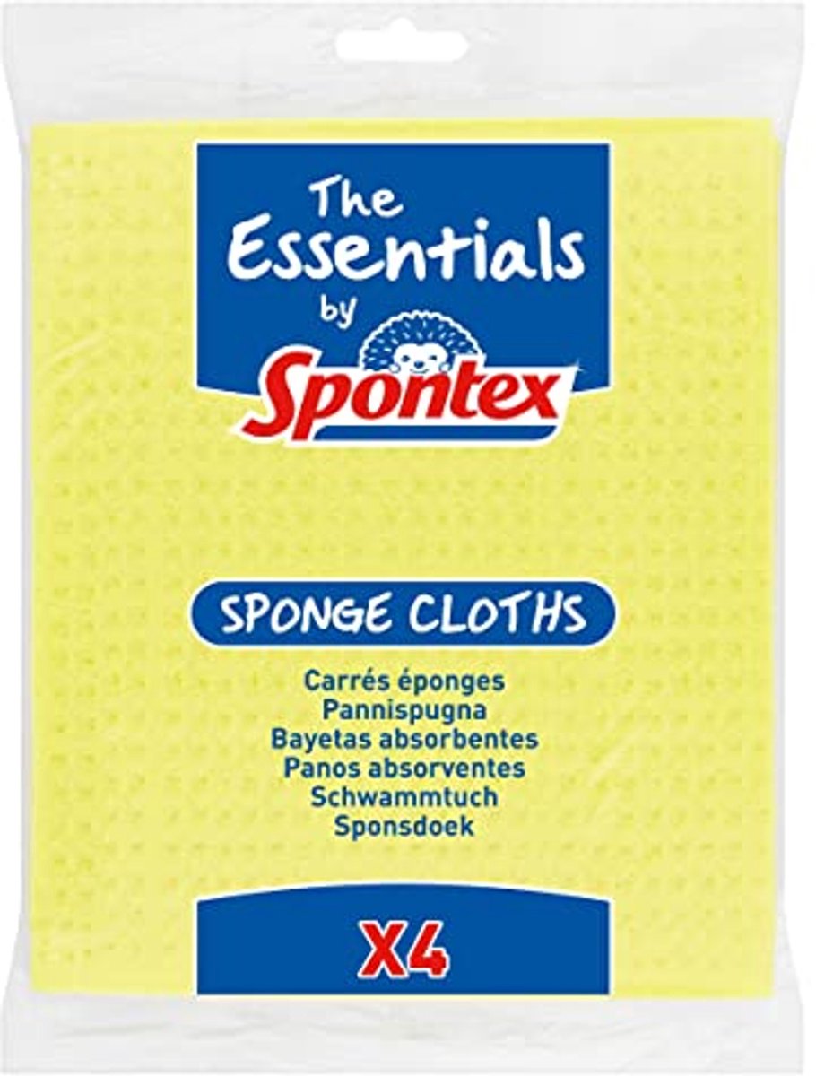 Absorberende Sponsdoeken Set van 4 voor Alle Oppervlakken