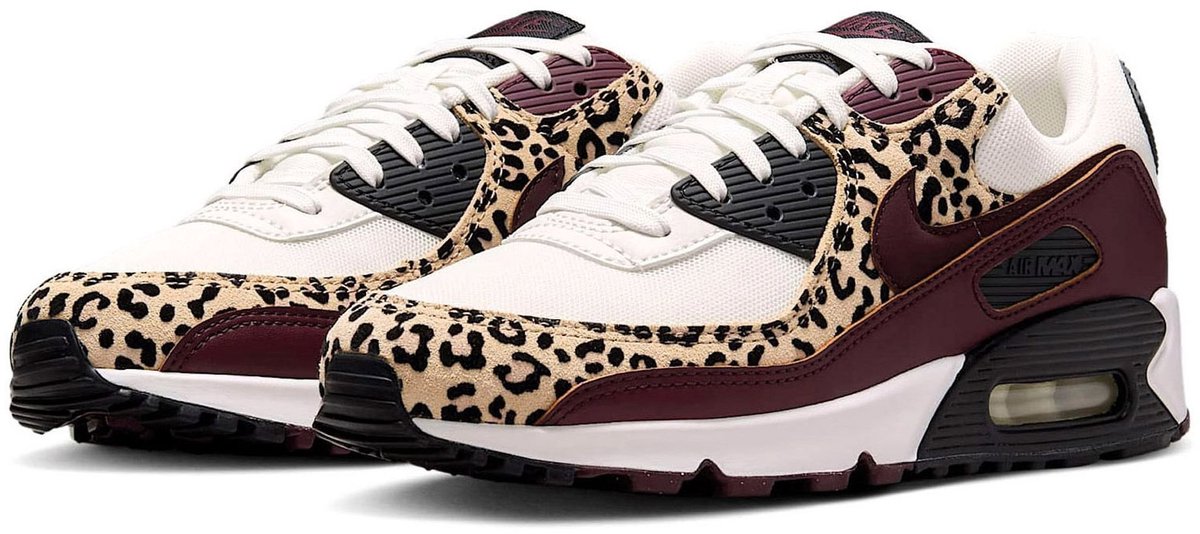 Nike Nike Air Max 90 “”Deep Burgundy Leopard”” Sneakers Unisex Bordeaux