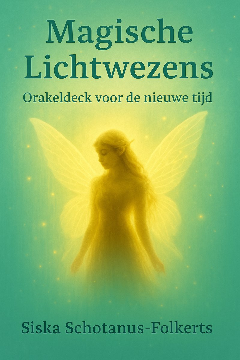 Omslag van Het Magische Lichtwezens Orakel – Spirituele engelenkaarten voor heling, intuïtie & bewustwording – 44 kaarten met teksten op de achterkant – Nederlands