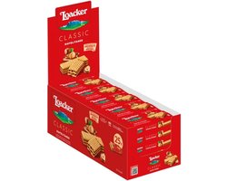 Loacker Classic Napolitaan koekjes met 3 lagen wafels en hazelnootcrème, 25 stuks 45 g