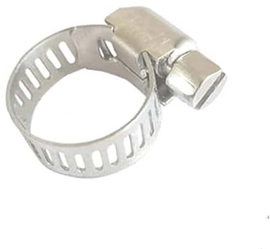 BESTYCHAO Slangklemmenset met wormschroeven, verstelbare roestvrijstalen slangklemmen 16-127 mm 1/2/3/4/5 inch (zwart