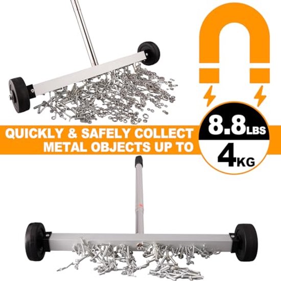 Rolling Magnetische Veegmachine 17 inch - Handige Oplossing voor Metalen Puin en Nagels — afbeelding 5