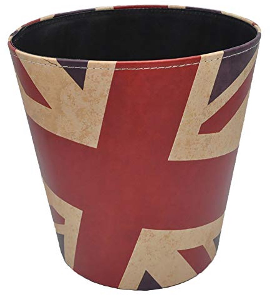 Decoratieve Vuilnisbak Britse Stijl met Wereldkaart Patroon - 10L Waterdicht