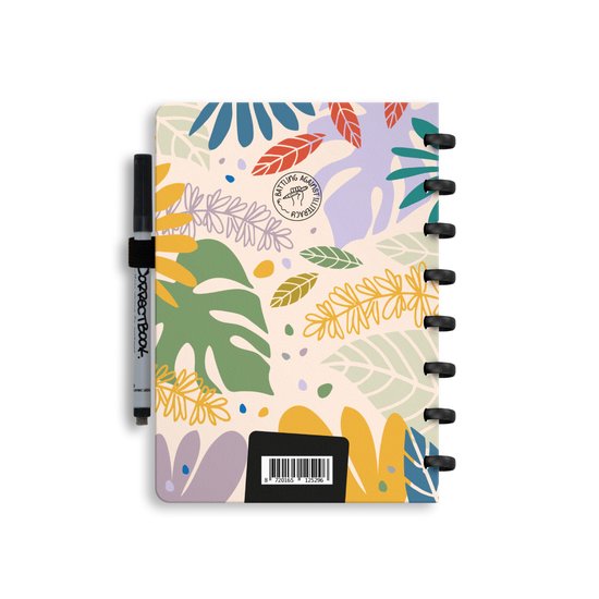 Correctbook Special Edition Botanical Beauty ligné - Carnet effaçable / tableau blanc
