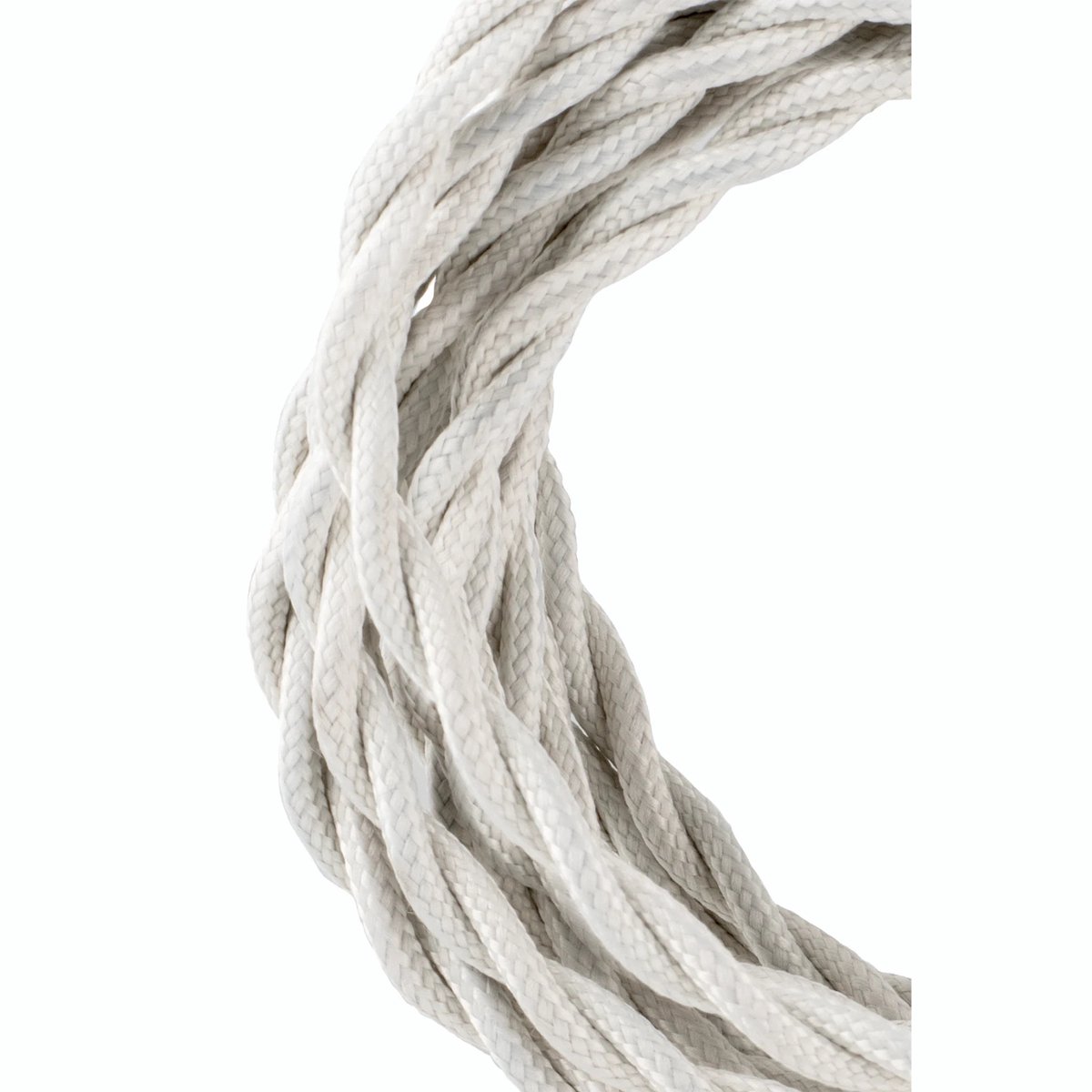 Textiel snoer gedraaid 2C Beige 3 meter