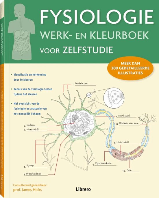 fysiologie werk en kleurboek - cover