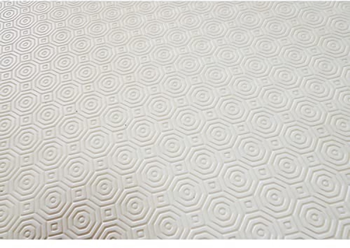 Witte Gewaxte Tafelkleed van PVC - 140 x 240 cm - Waterdicht en Antislip