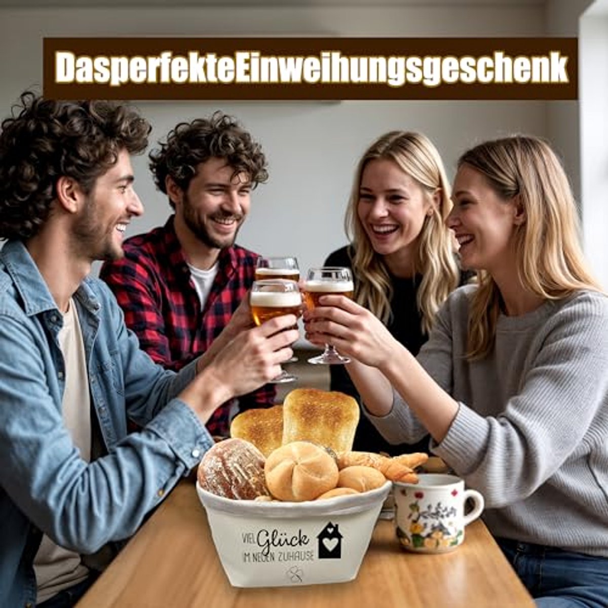 Broodmand voor Verhuisgeschenken en Housewarming, Cadeau-ideeën voor Broodzakken