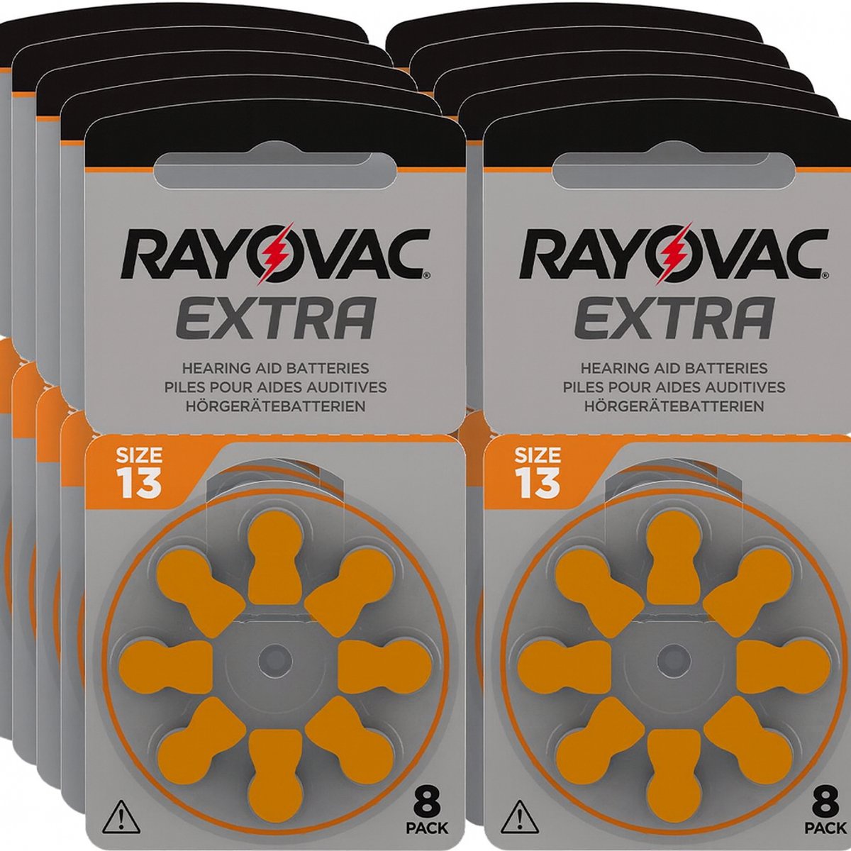 Rayovac 13 - PR48 Extra - 8 pack - 10 pakjes - 80 batterijen