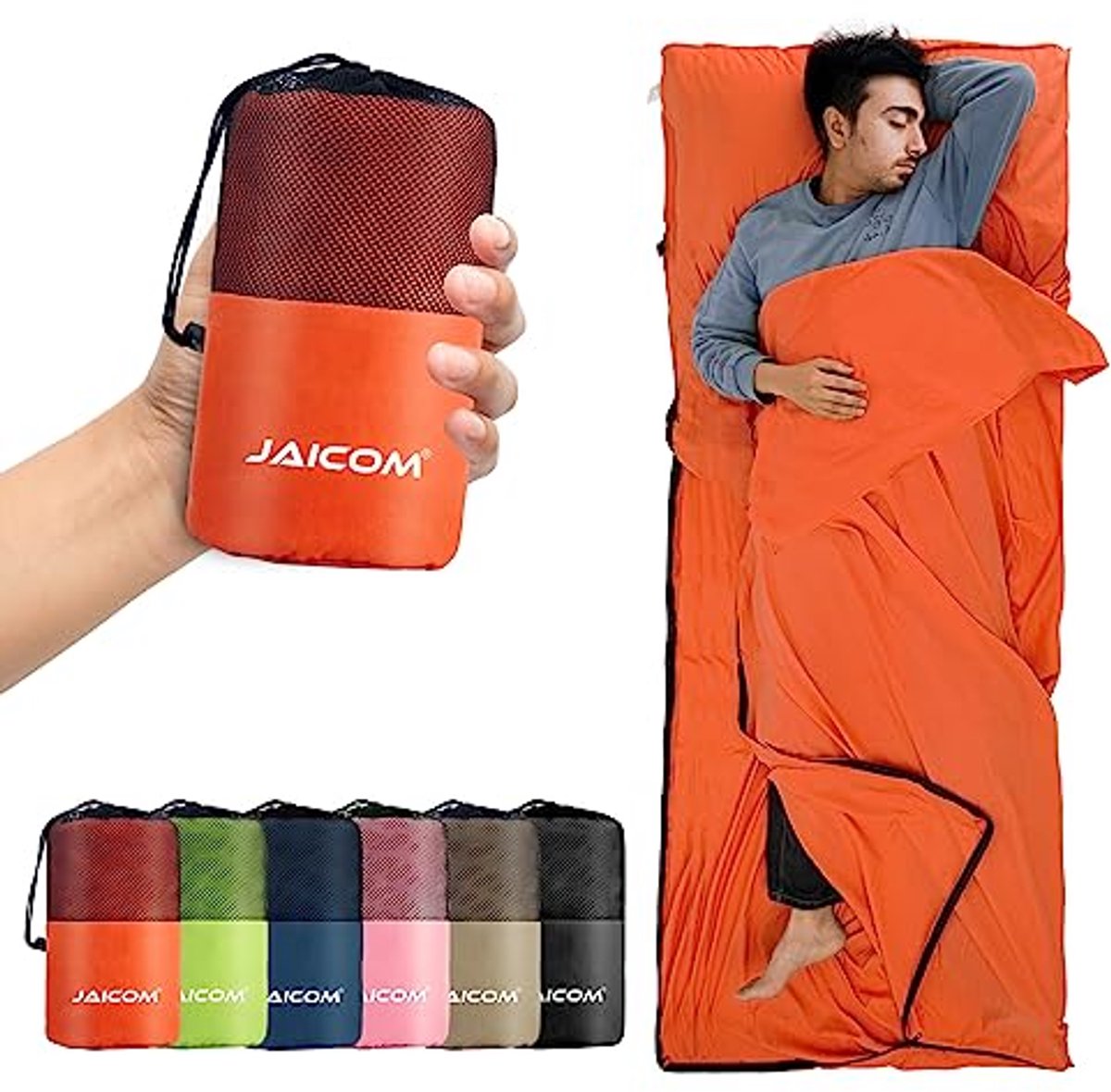 Ultralichte en Compacte Slaapzak 220 x 90 cm voor Kamperen en Reizen