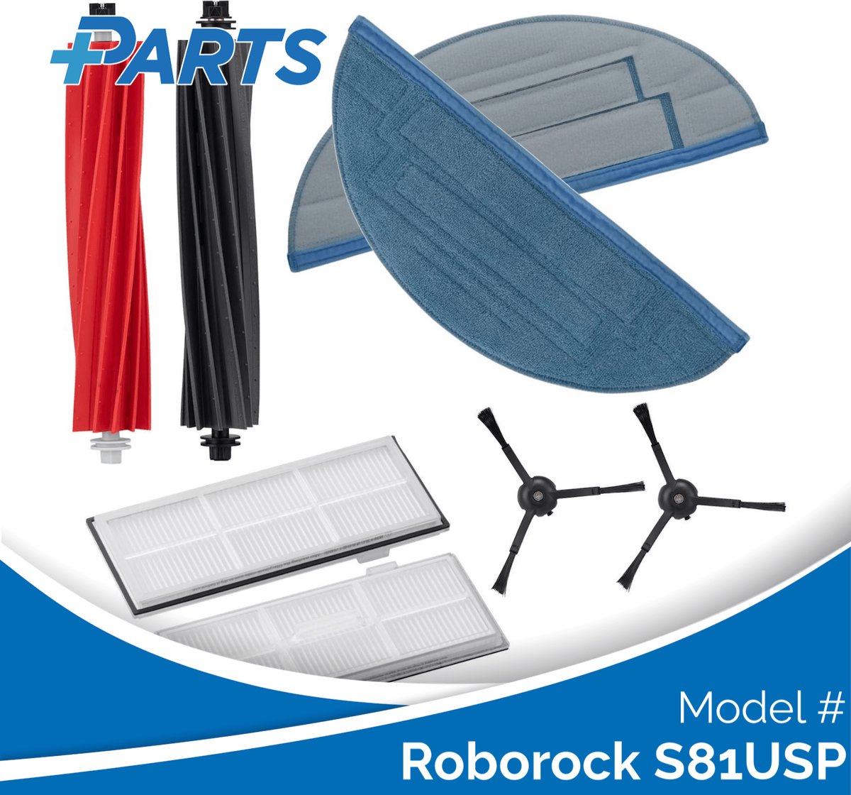 Roborock S81USP Onderhoudsset (Plus.Parts® alternatief voor 8.02.0209)